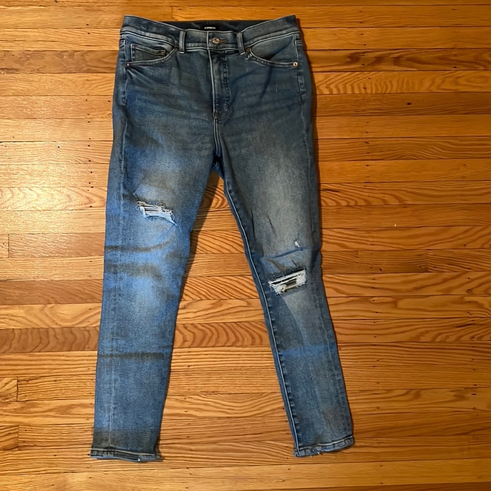 Express High Rise Skinny Jeans